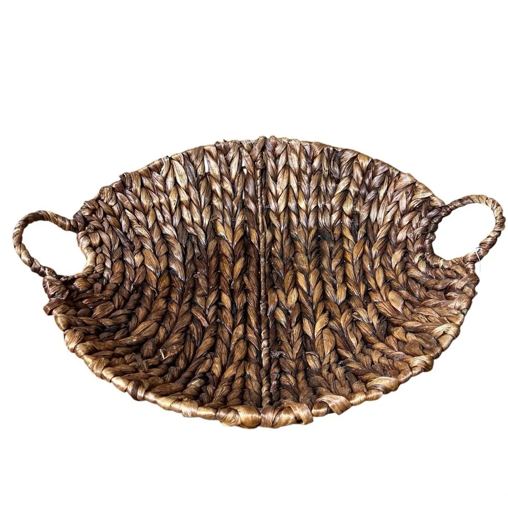 Hand Woven Basket Weave Tray 21